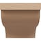 Ekena Millwork 4"W x 4"D x 4"H Wide Garner Rough Cedar Woodgrain TimberThane Corbel, Primed Tan CORUR04X04X04GARRCPR - alternate 5
